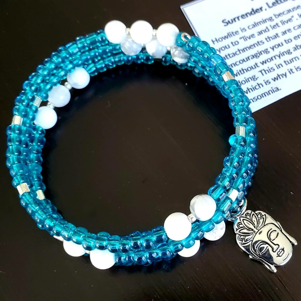 Howlite Stone Wrap Bracelet